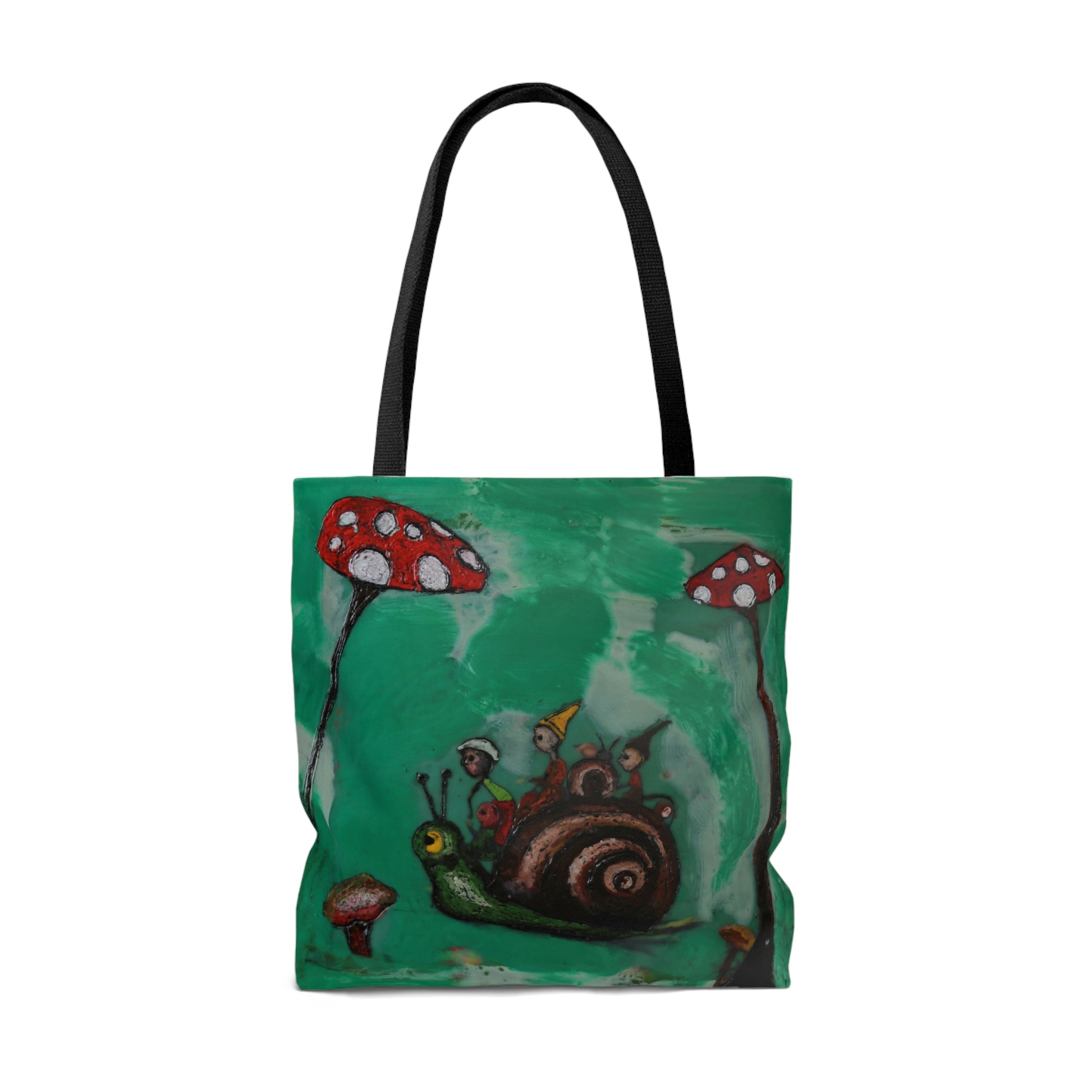 "Hurry Up! We are going to be late!" Tote Bag - Mike Giannella |  Original Encaustic Painting | Mixed Media Artist | New Jersey