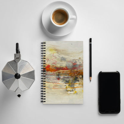 "Horizons" Spiral notebook- - Mike Giannella - Encaustic Painting - Mixed Media Artist - Art Prints